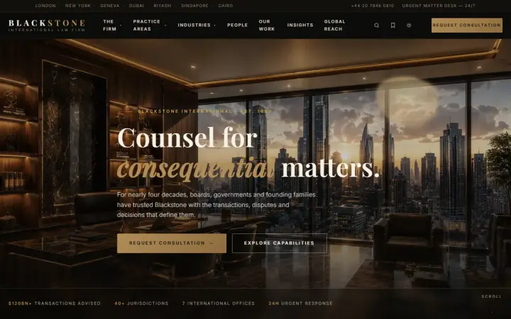 Law firm website