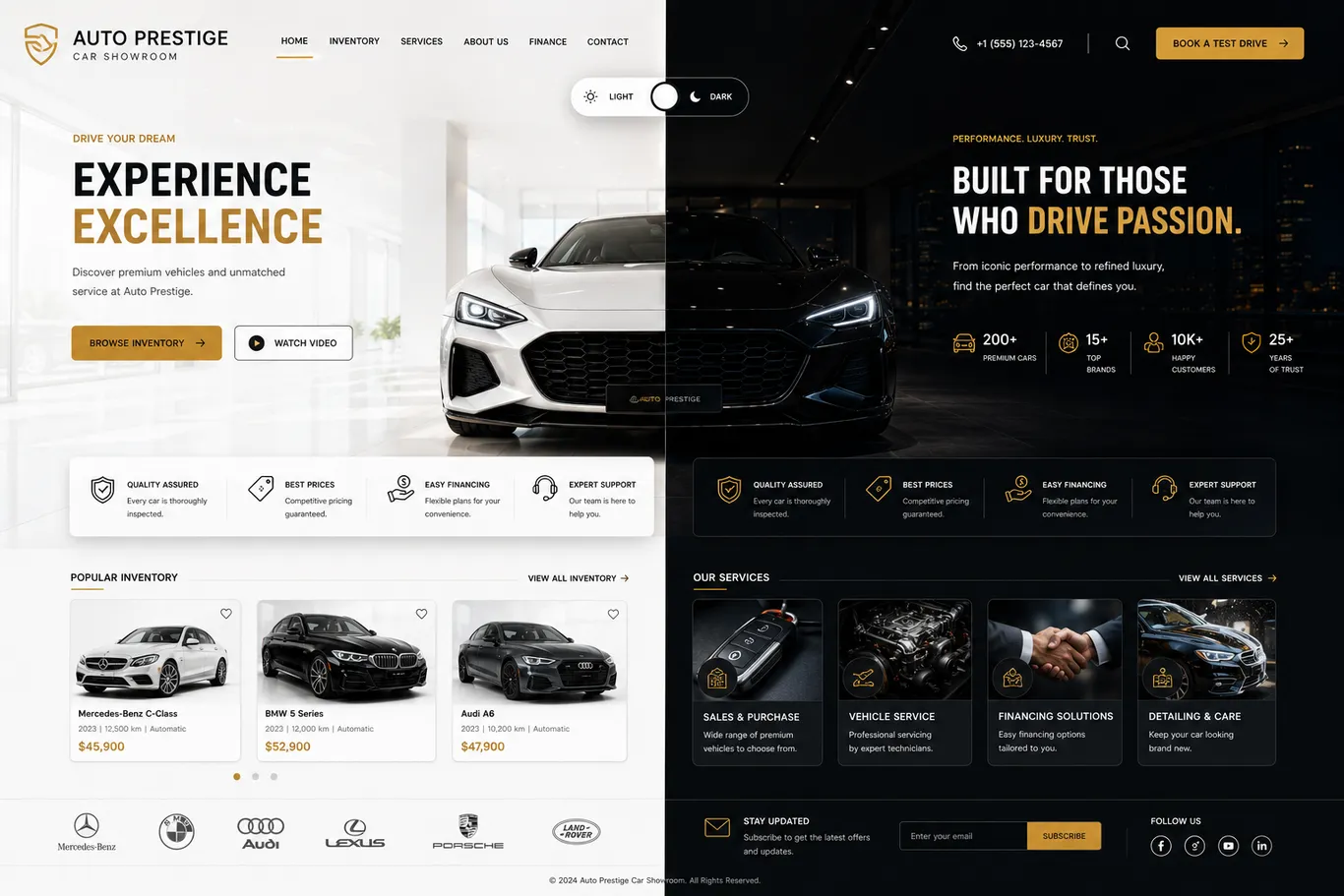 خدمات وصيانة السيارات — Car Washer Site