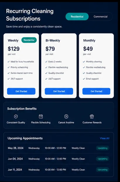 Cleaning Services — Cleaning Subscriptions
