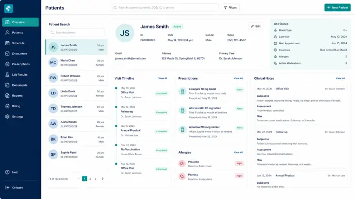 Clinics & Healthcare — Clinic Patient Records