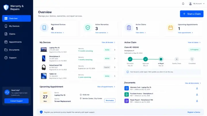 Electronic Warranty Portal