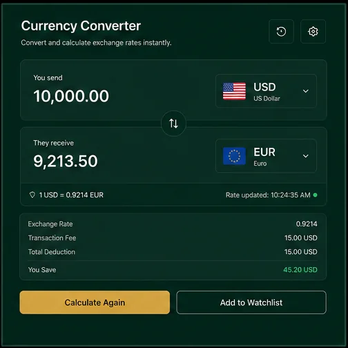 Exchange & Financial — Exchange Converter