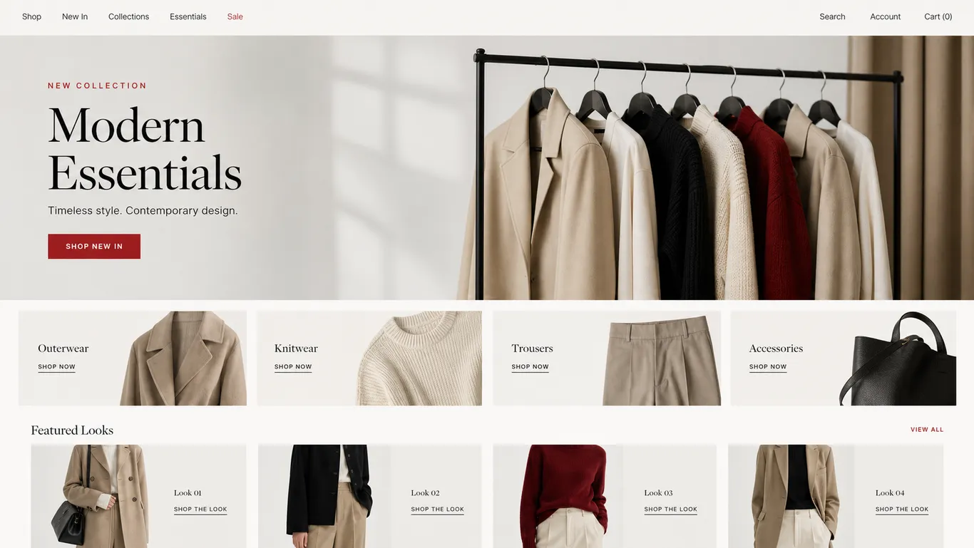 Fashion & Clothing — Fashion Storefront