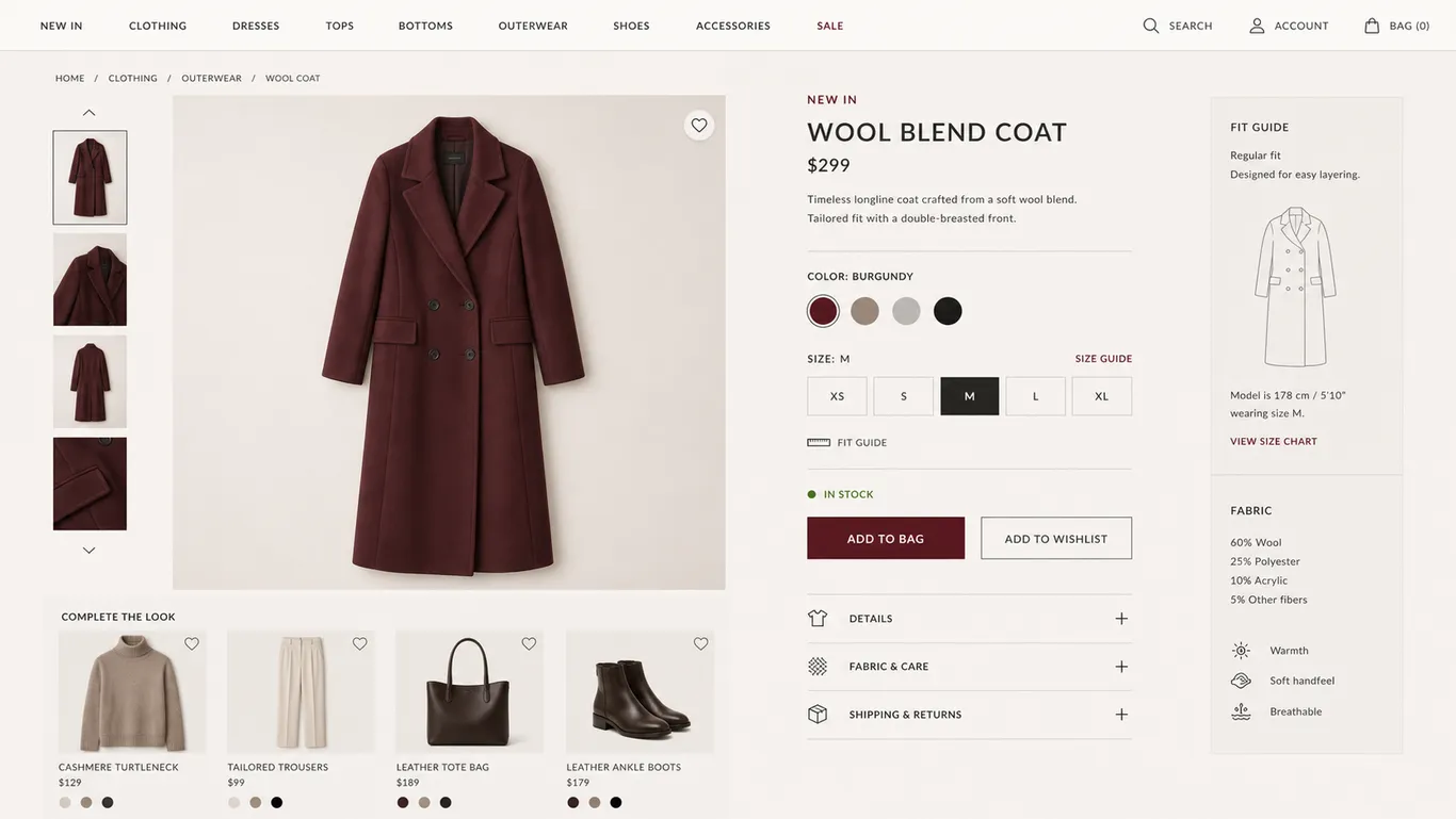 Fashion & Clothing — Fashion Variants