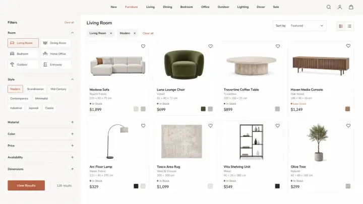 Furniture — Furniture Catalogue
