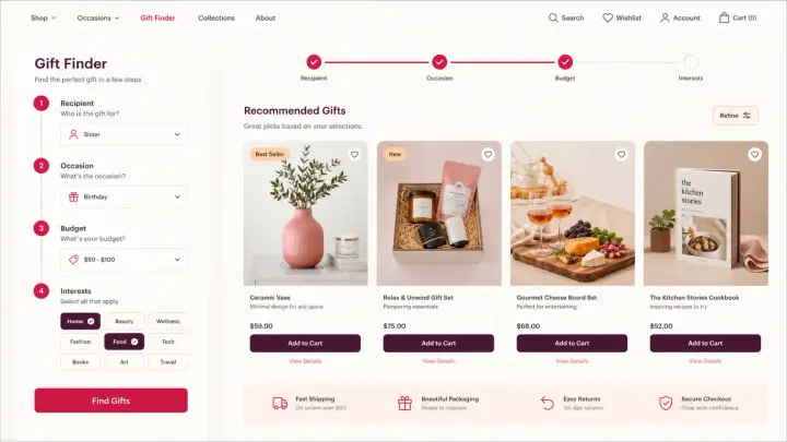 Gift Shops — Gift Finder