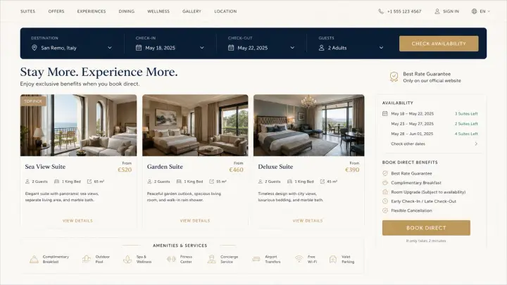 Hotels & Resorts — Hotel Direct Booking