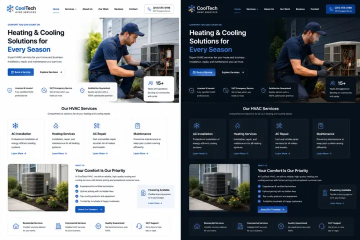 Websites — HVAC