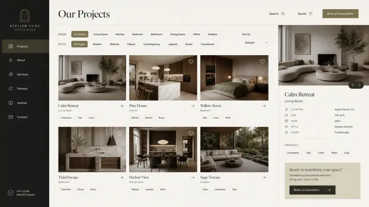 Interior Design & Finishing — Interior Project Gallery