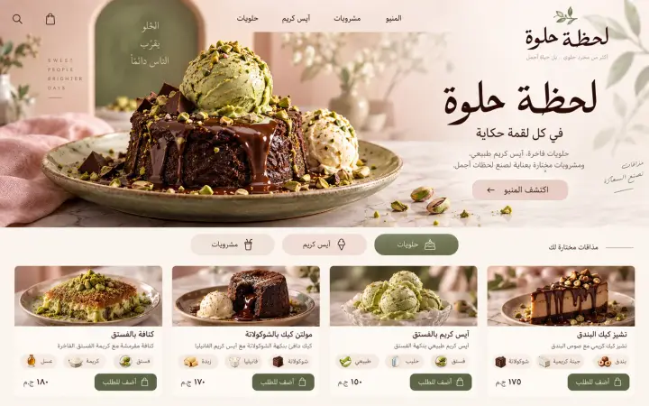 Dessert menu — delicious detail