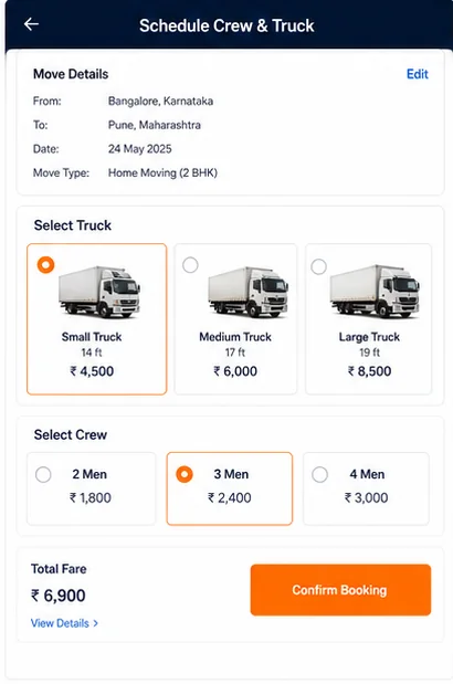 Moving & Relocation — Moving Crew Scheduling