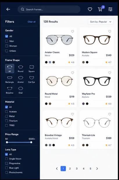 Optics & Eyewear — Optics Frame Catalogue