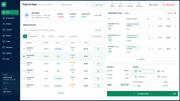 Pharmacies — Pharmacy POS