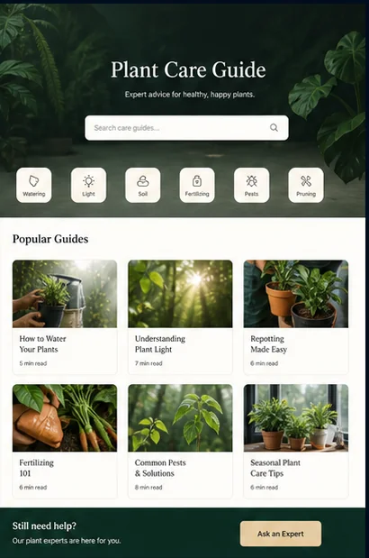 Plant Nurseries — Plants Care Guides