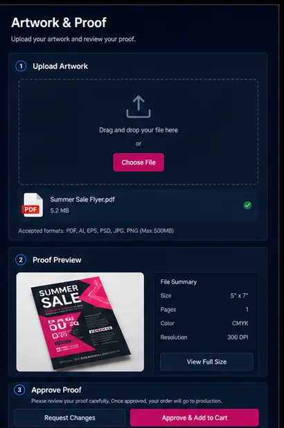 Print Shops — Printing Proof Approval