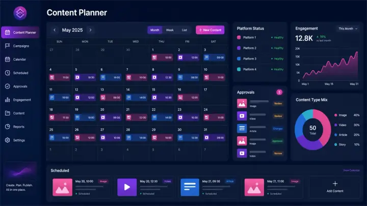 Corporate — Social Content Planner