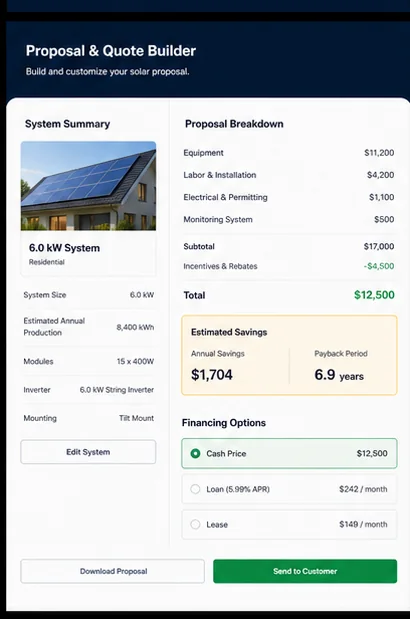 Solar Energy — Solar Proposal Builder