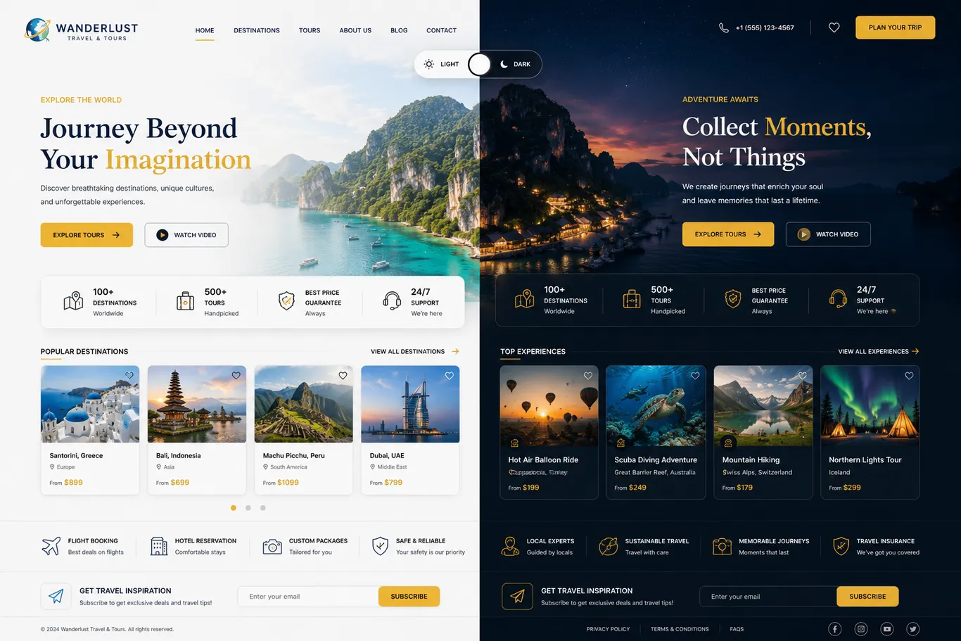 Travel & Tourism โ Tourism Site