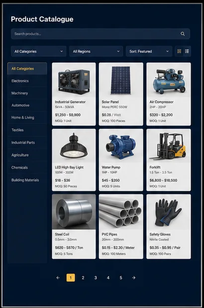 Import & Export — Tradeimport Product Catalogue